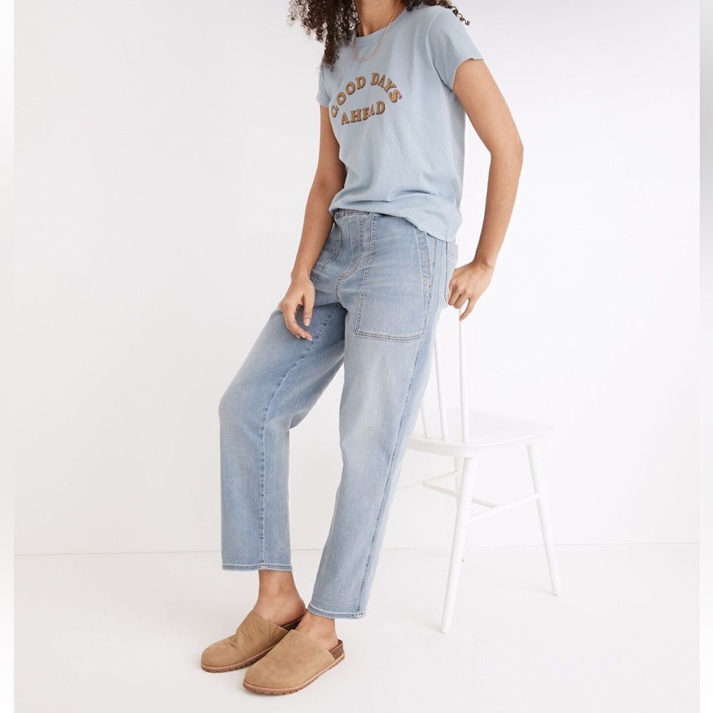 Madewell Pull-On Relaxed Sz XS Boho Lightweight Jeans‎ in Lisford Wash